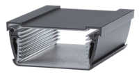 Aluminiumprofilgehäuse als U-Profil mit Frontplatteneinschub